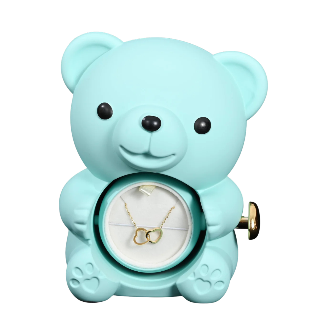 Eternal Love Bear with Personalised Necklace Gift
