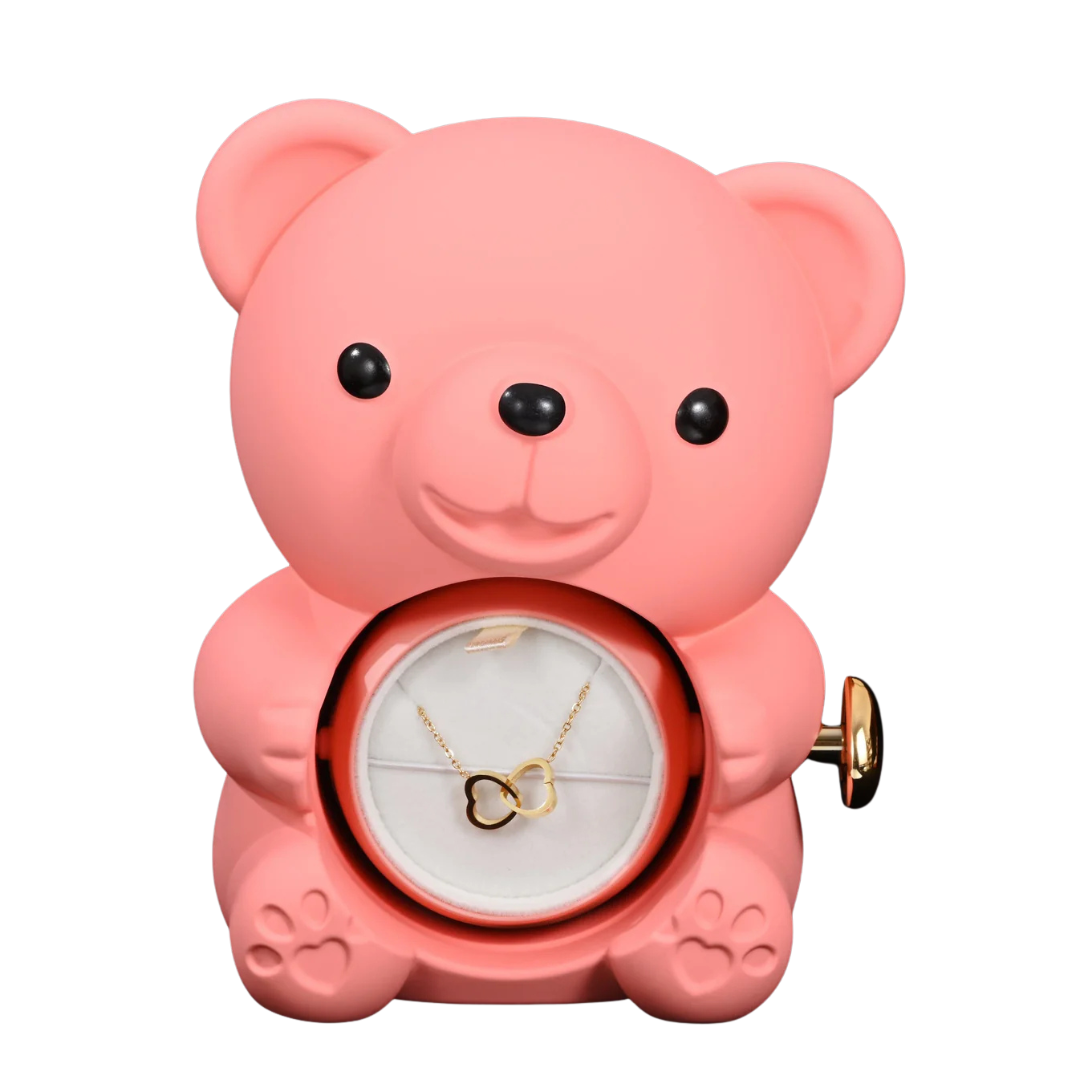 Eternal Love Bear with Personalised Necklace Gift