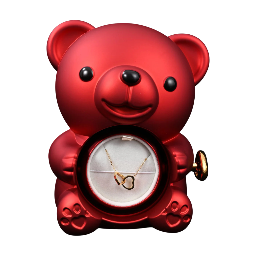 Eternal Love Bear with Personalised Necklace Gift