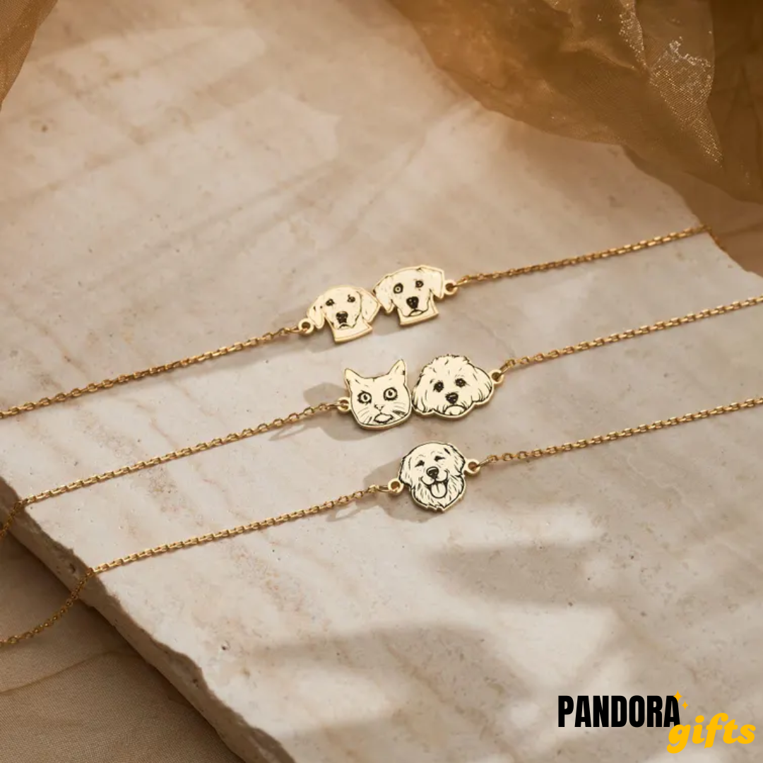 Personalized bracelet with your pet's portrait, memorial bracelet for pets, personalized jewelry with your pet's photo.