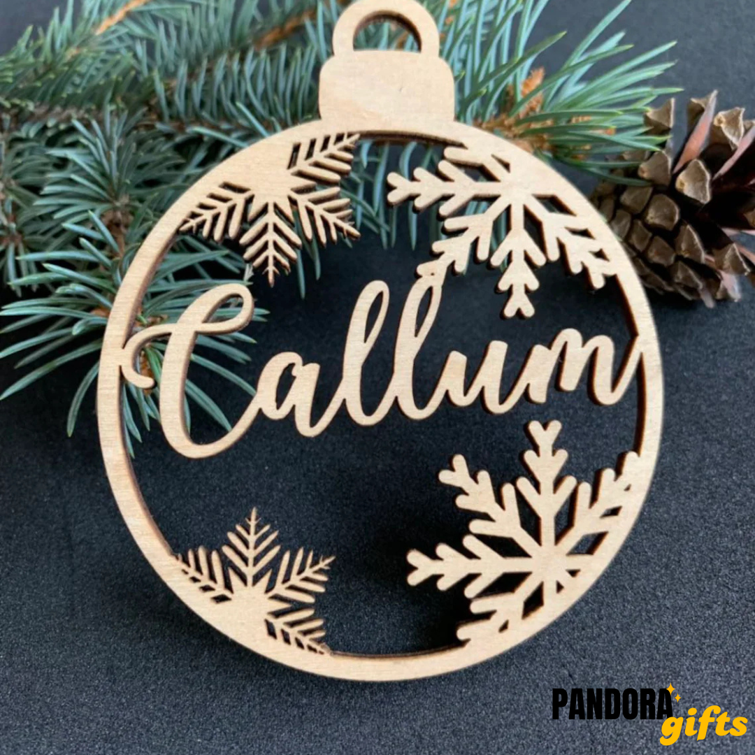 Personalized Christmas Ornaments personalized Custom bauble laser cut names CHRISTMAS gift