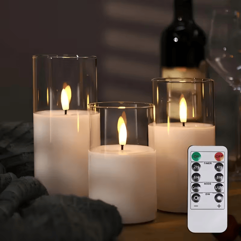 Flameless Led Candle Set with Remote and Timer