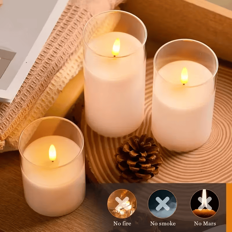 Flameless Led Candle Set with Remote and Timer
