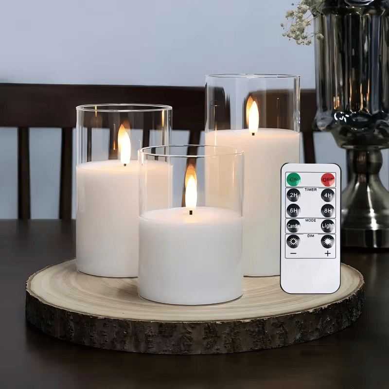Flameless Led Candle Set with Remote and Timer