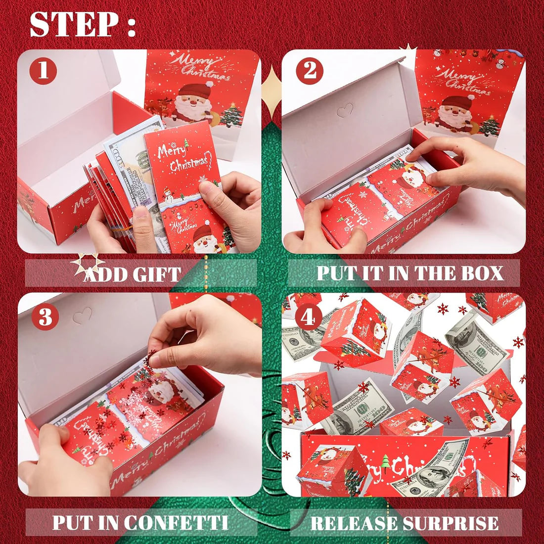 Christmas surprise gift box