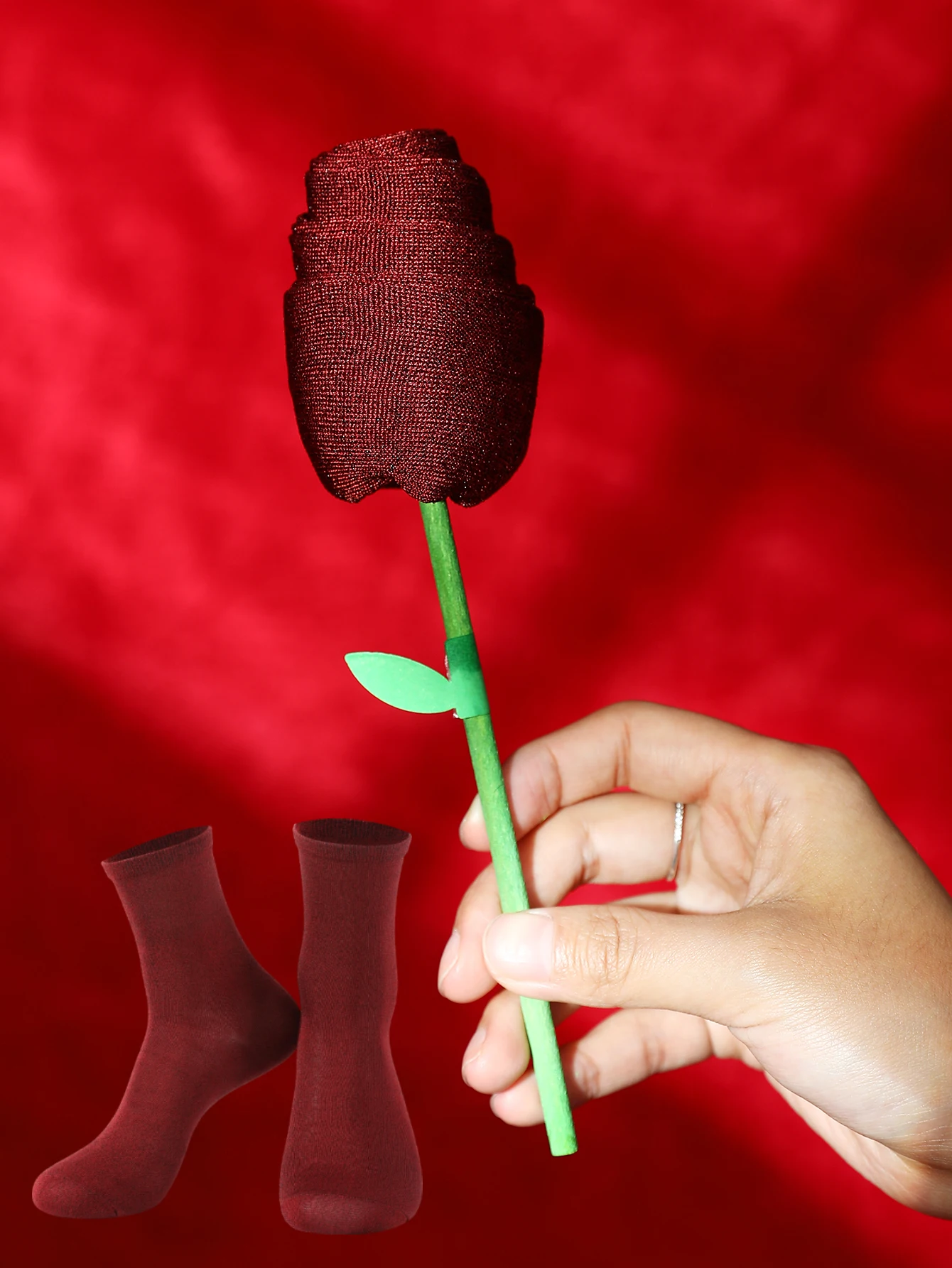 Socks  "A rose for you" - An exclusive design from Pandora Gifts