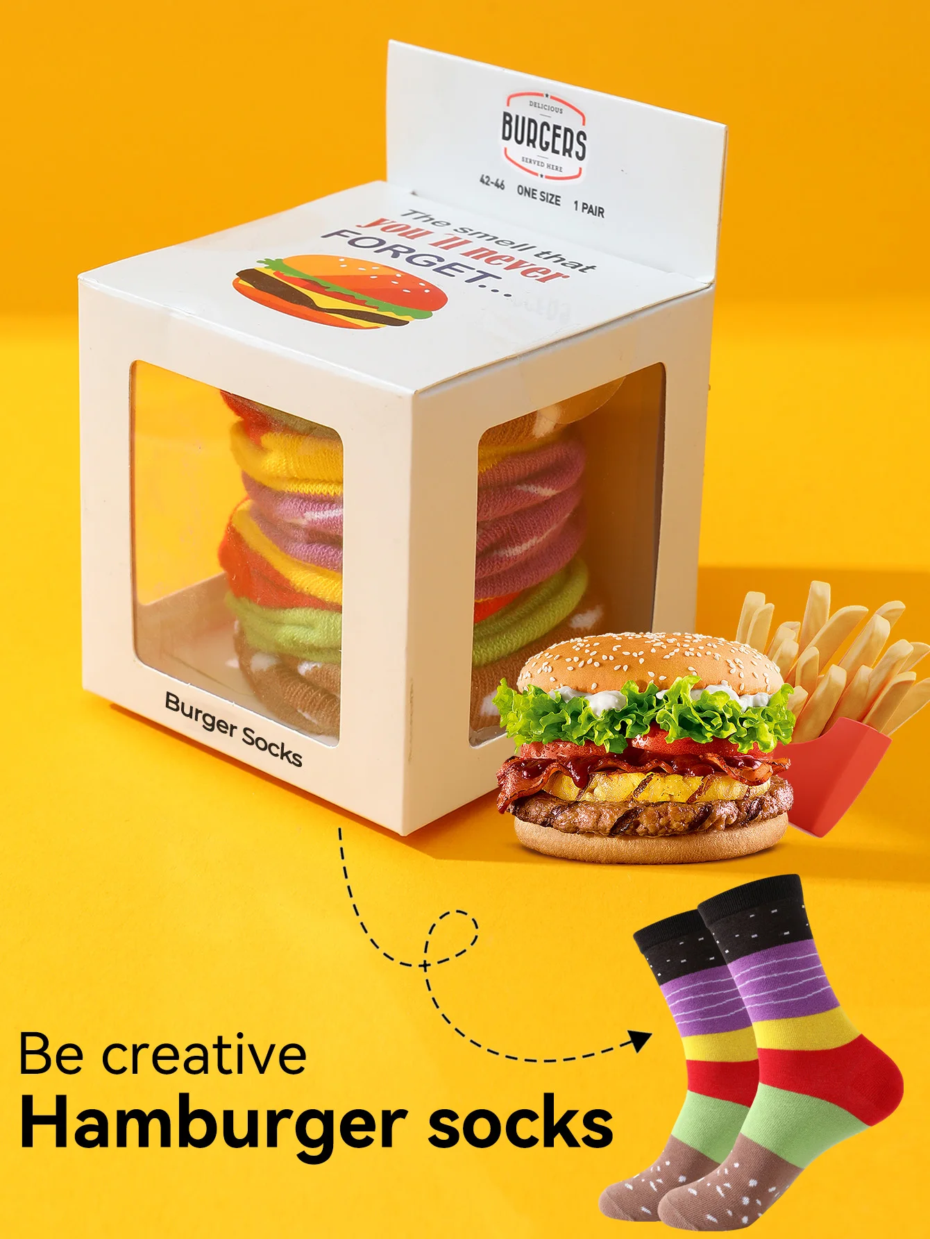 Hamburger Socks - A gift for any occasion