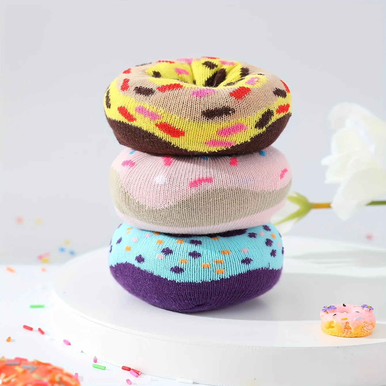 3 pairs of Donut Socks - A gift for any occasion
