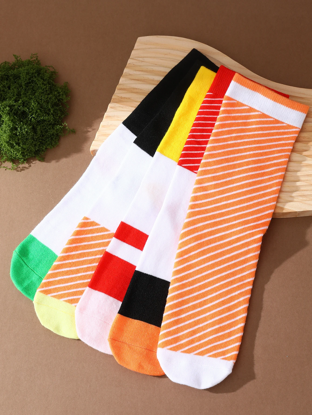 5 pairs of Fun Sushi Socks - A gift for any occasion.
