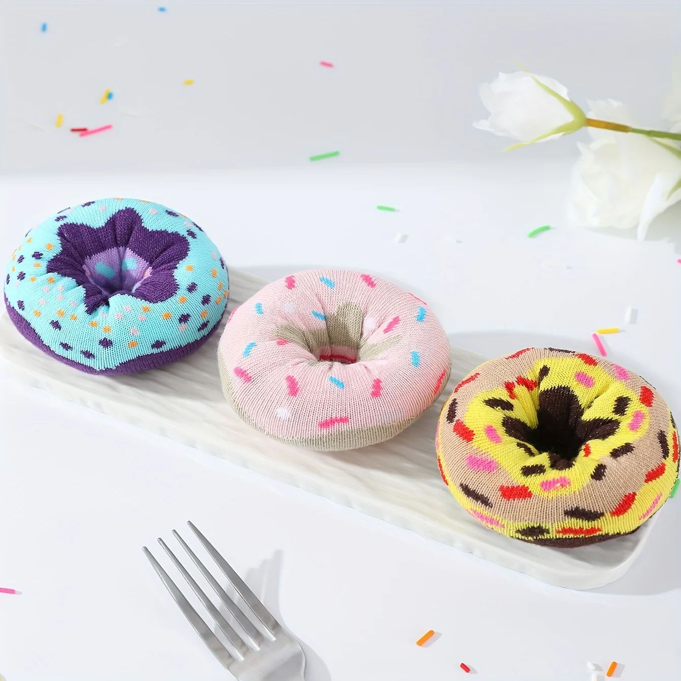 3 pairs of Donut Socks - A gift for any occasion
